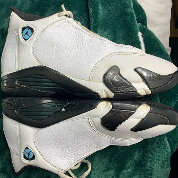 1999 Air Jordan 14 Women’s size 9 Oxidized green Nike retro og white wmns shoes - Picture 15 of 15